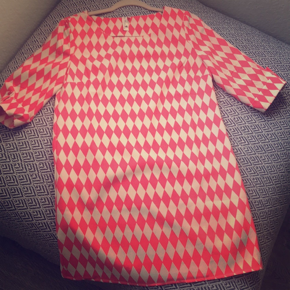 Diamond patterned dress